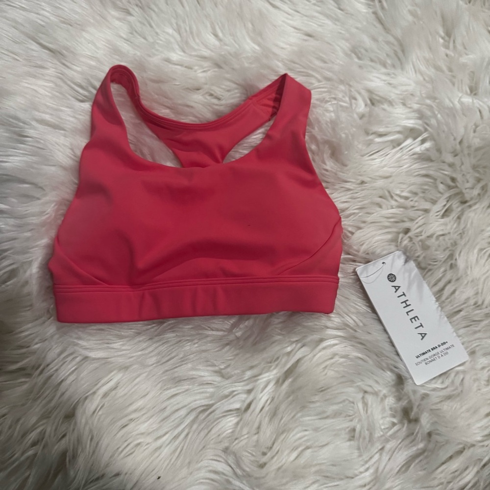 NWT Athleta pink sports bra size XXS